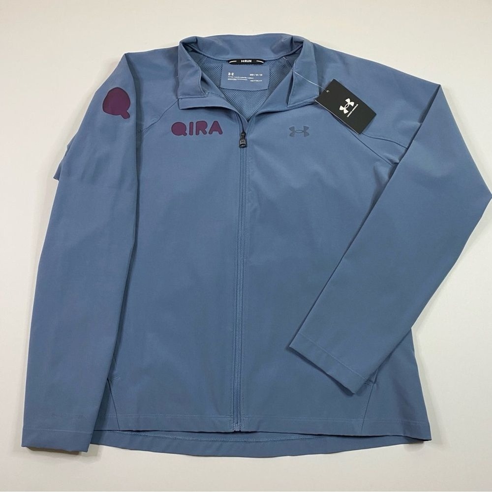 NEW Under Armour Run Windbreaker‎ Jacket Women's Medium Fitted Heat Gear Workout